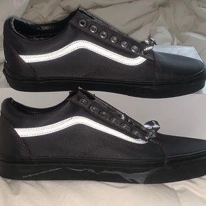 >Ⓜ️HARRY POTTER DEATLY HALLOWS BLACK/REFLECTOR OLD SCHHOL LACE UP BRAND NEW VANS